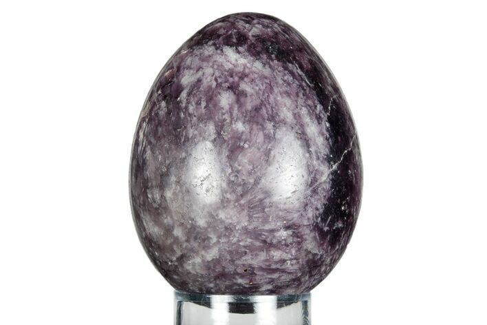 Polished Purple Lepidolite Egg - Madagascar #250854